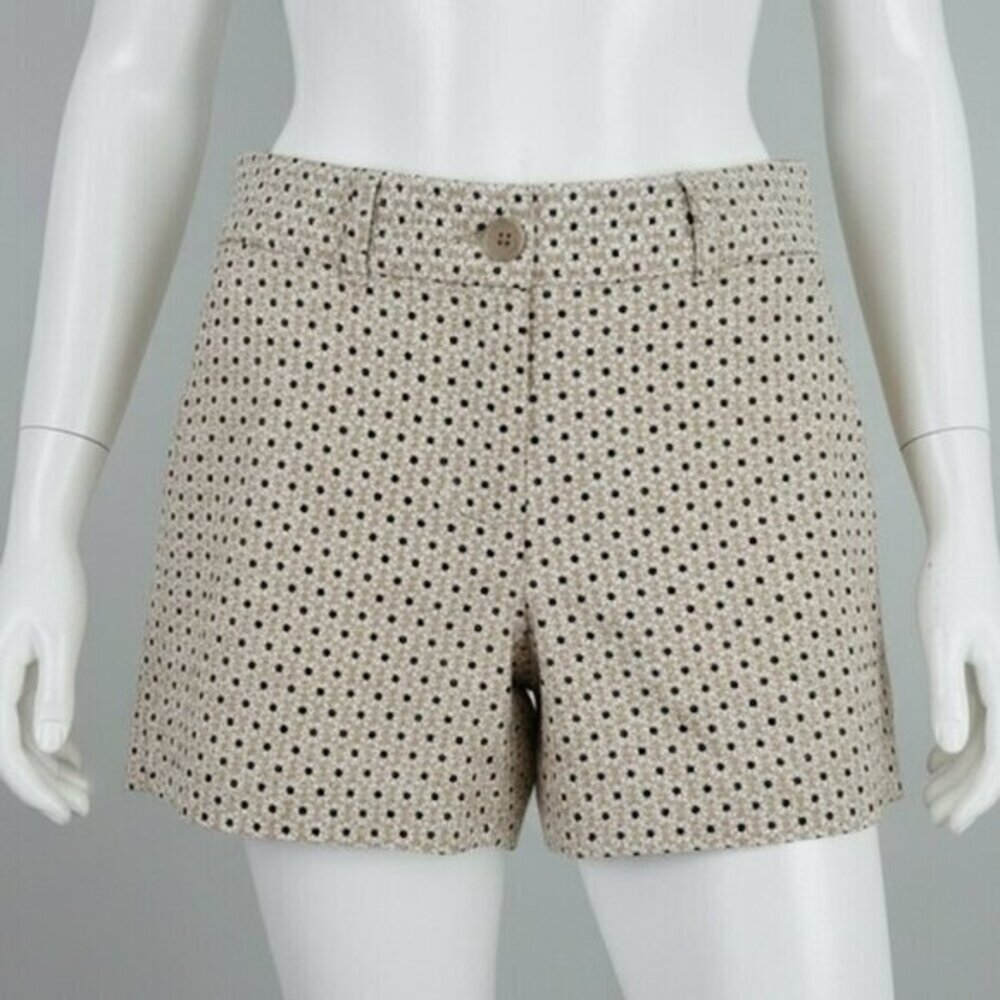 LOFT Riviera Daisy Floral Linen Blend Mid-Rise Shorts Multi-Color Size 8 NWOT